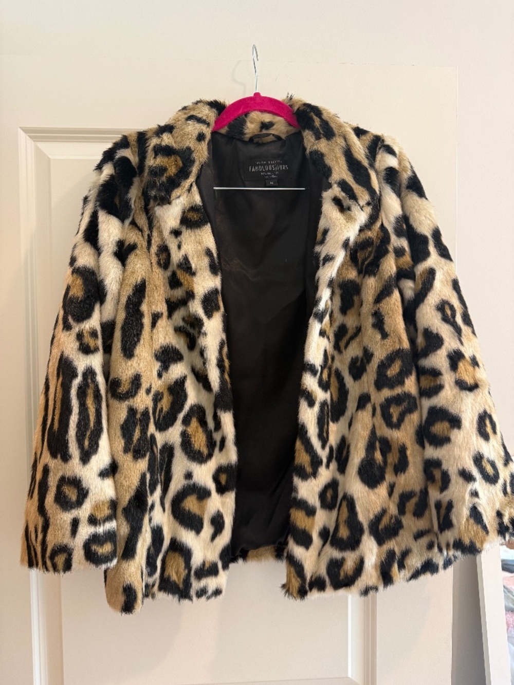 Faux Fur Cheetah Print Jacket